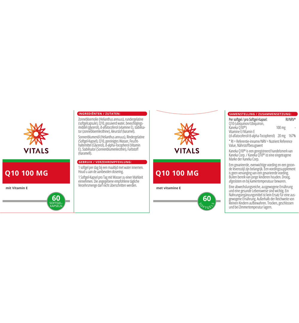 Vitals Q10 100 mg (60 capsules)
