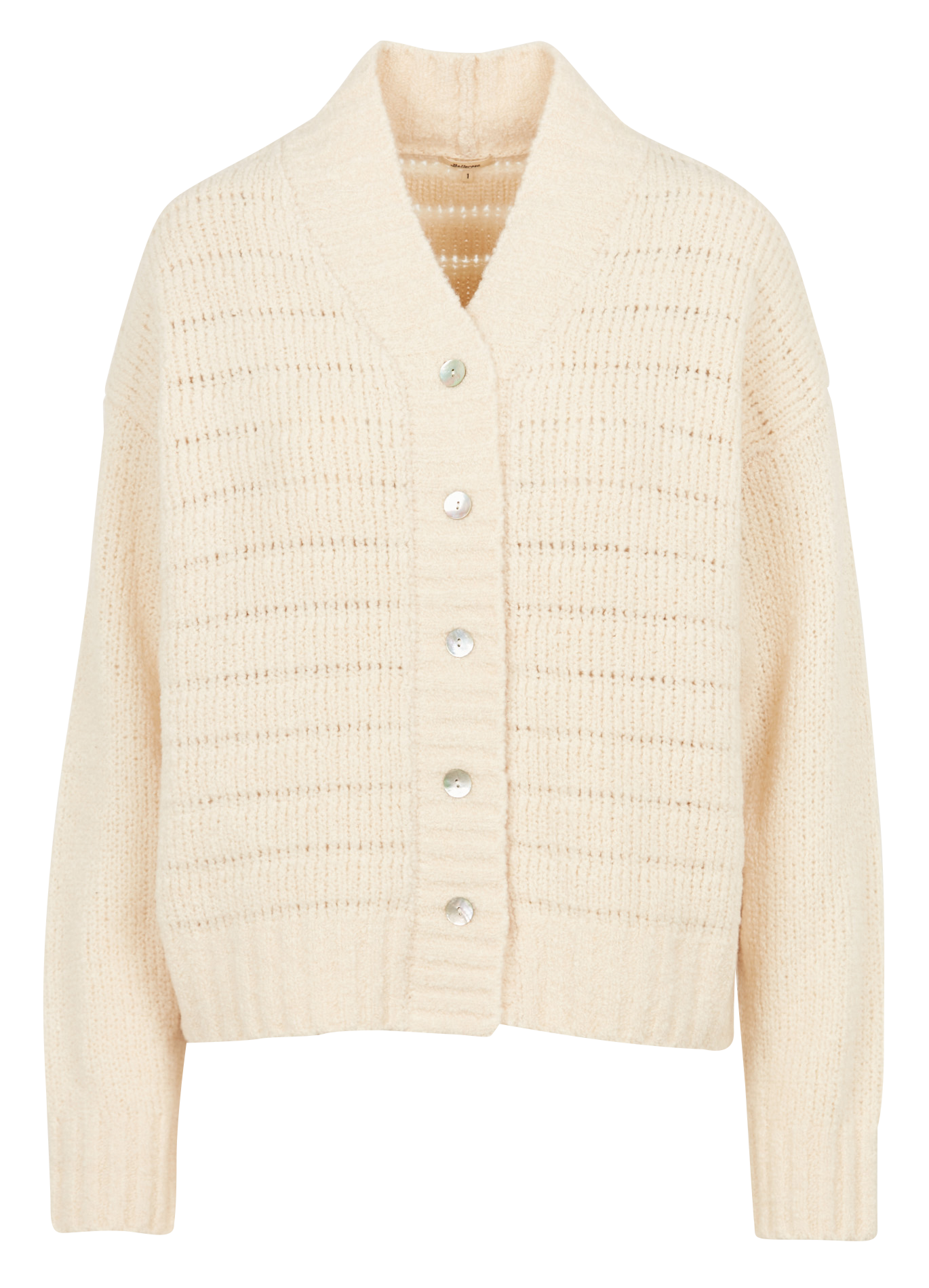 GYEL - Gilet col V en laine mélangée | Beige