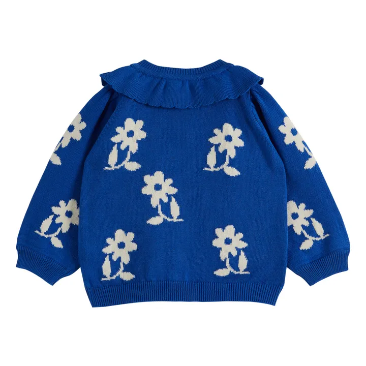 Emile et Ida Cardigan Fleurs | Bleu