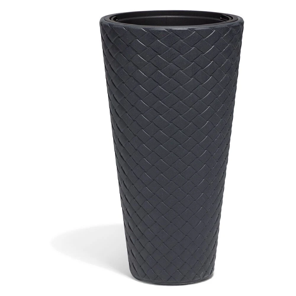 Cache pot effet tressé H78cm