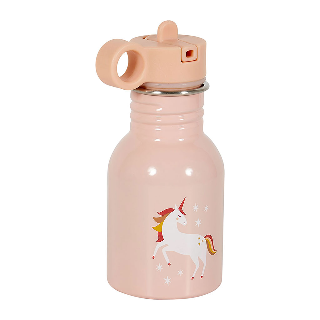 Gourde licorne rose 350ml