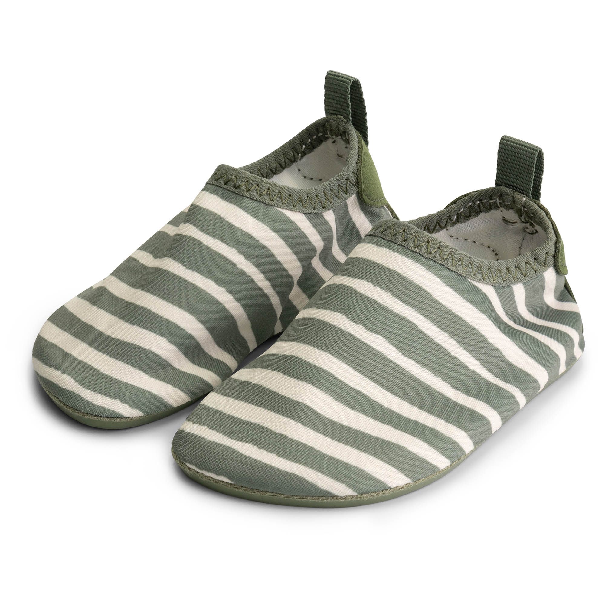 Prénatal kinder zwemschoenen streep  groen
