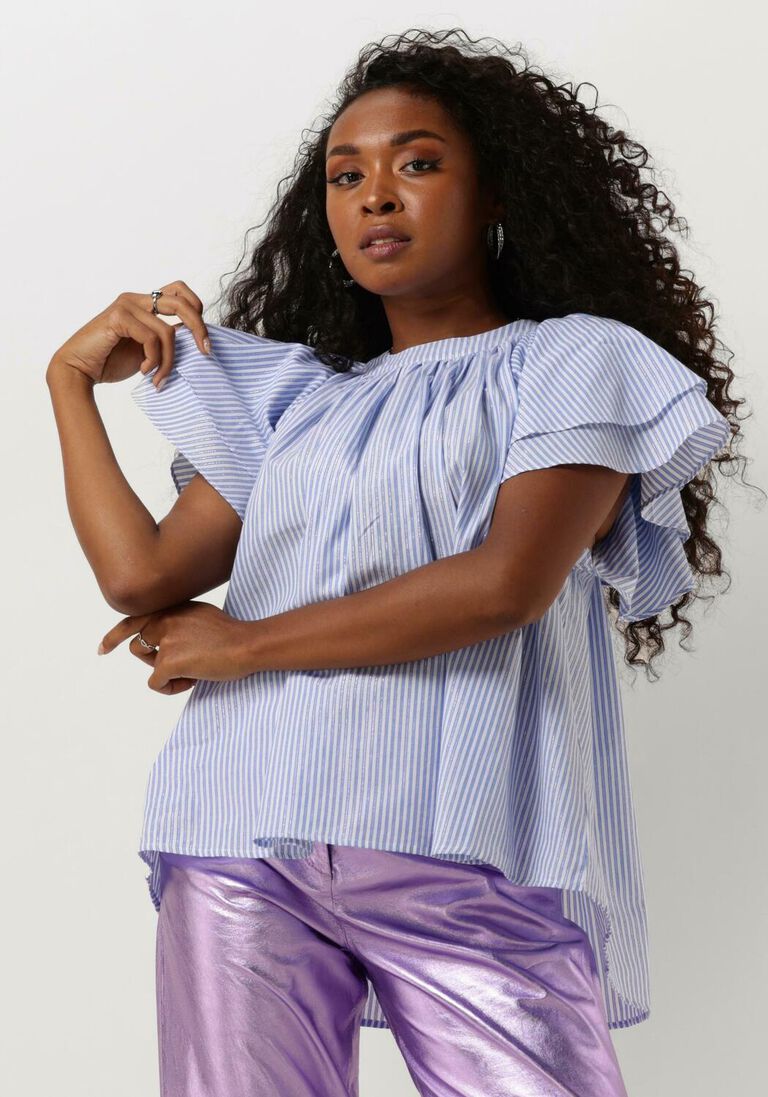 IBANA lichtblauwe ibana blouse truff