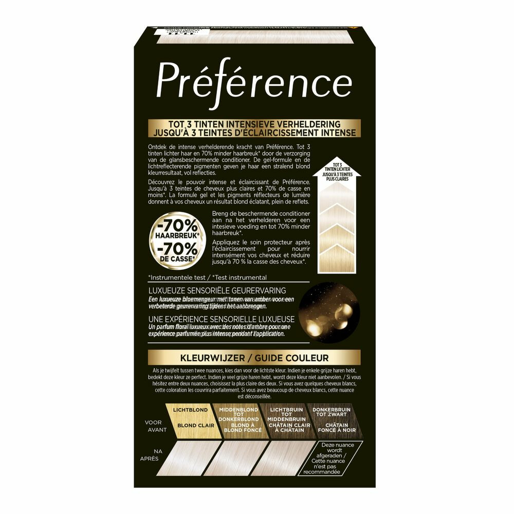 L'Oréal Préférence Le Blonding Permanente Haarkleuring 11.11 Helsinki - Ultra Licht Asblond