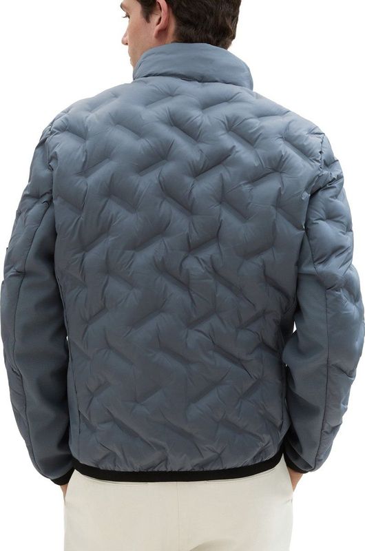 Tom Tailor - Casual Tussenjas - Blauw - 100% Polyester - Regular Fit