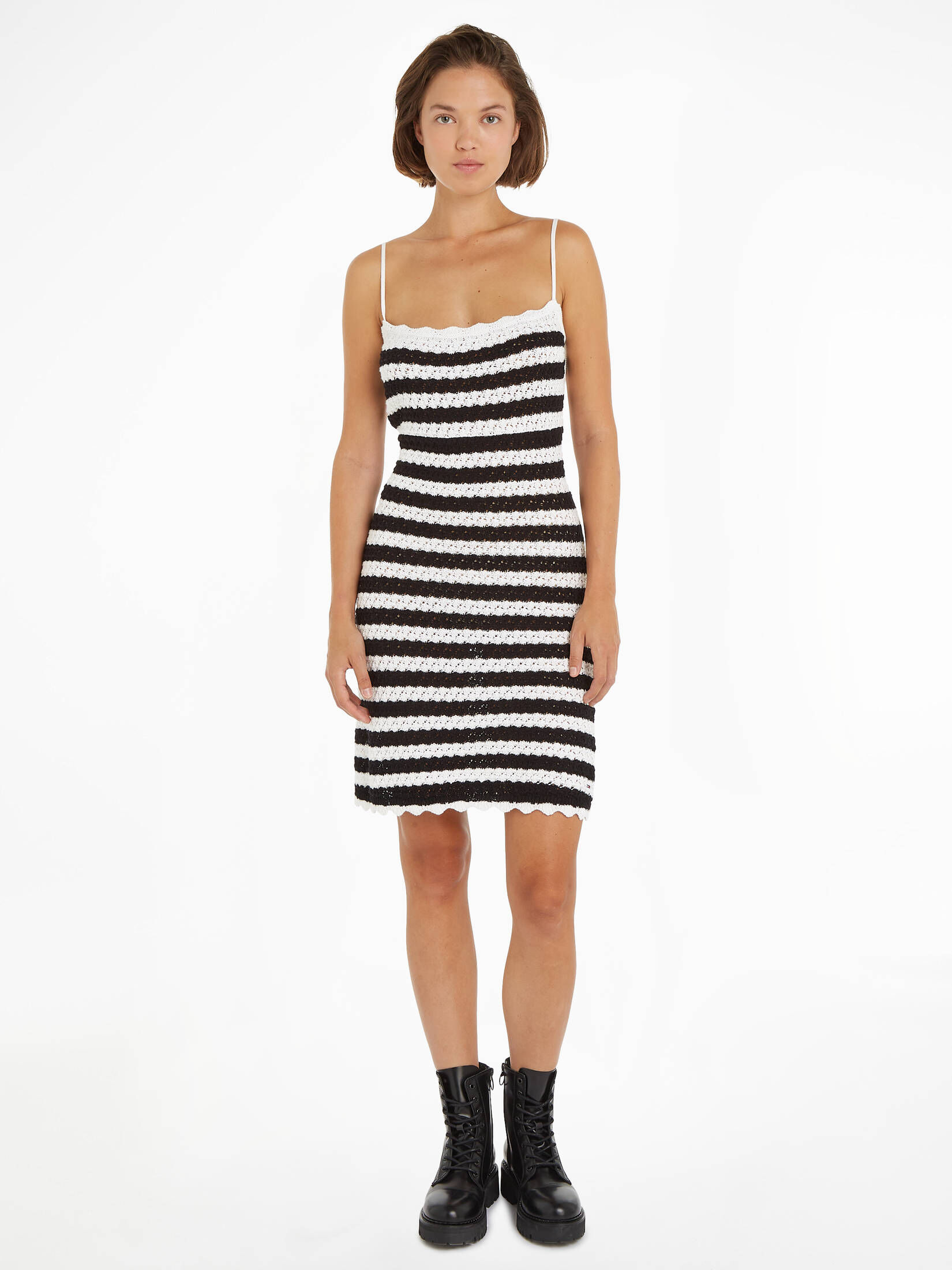 Tommy Jeans| Damen Häkelstrick-Bodyconkleid