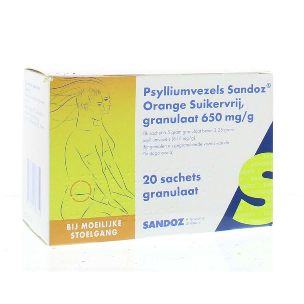 Sandoz Psylliumvezels Granulaat Suikervrij20 sachets