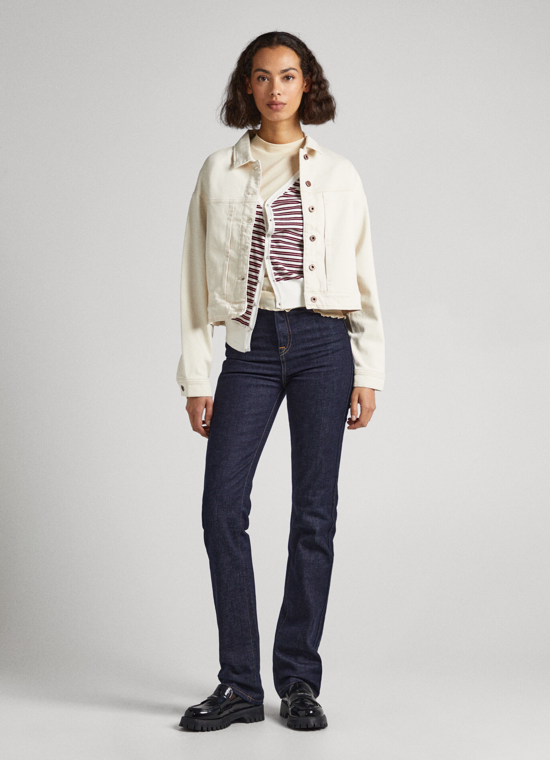 JAQUETA JEANS DE CORTE REGULAR - jeans