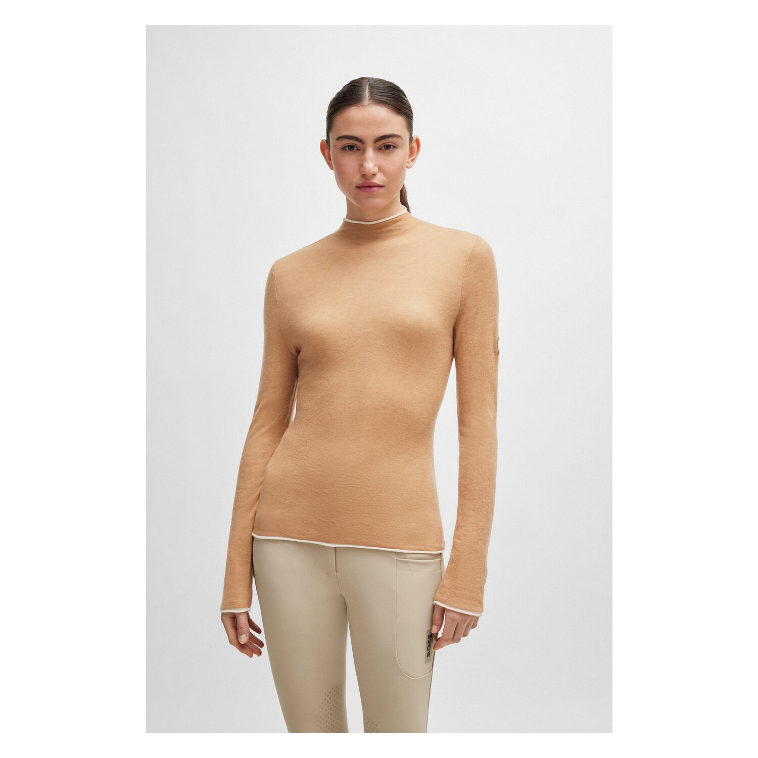 BOSS EQUESTRIAN Rollkragenpullover May  - camel