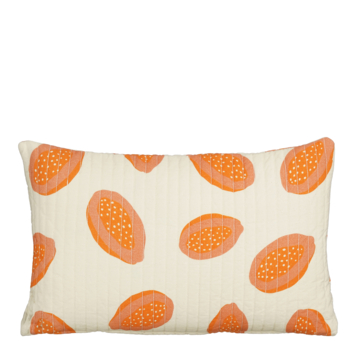 Sierkussen fruit off white - l55xb35xh10cm
