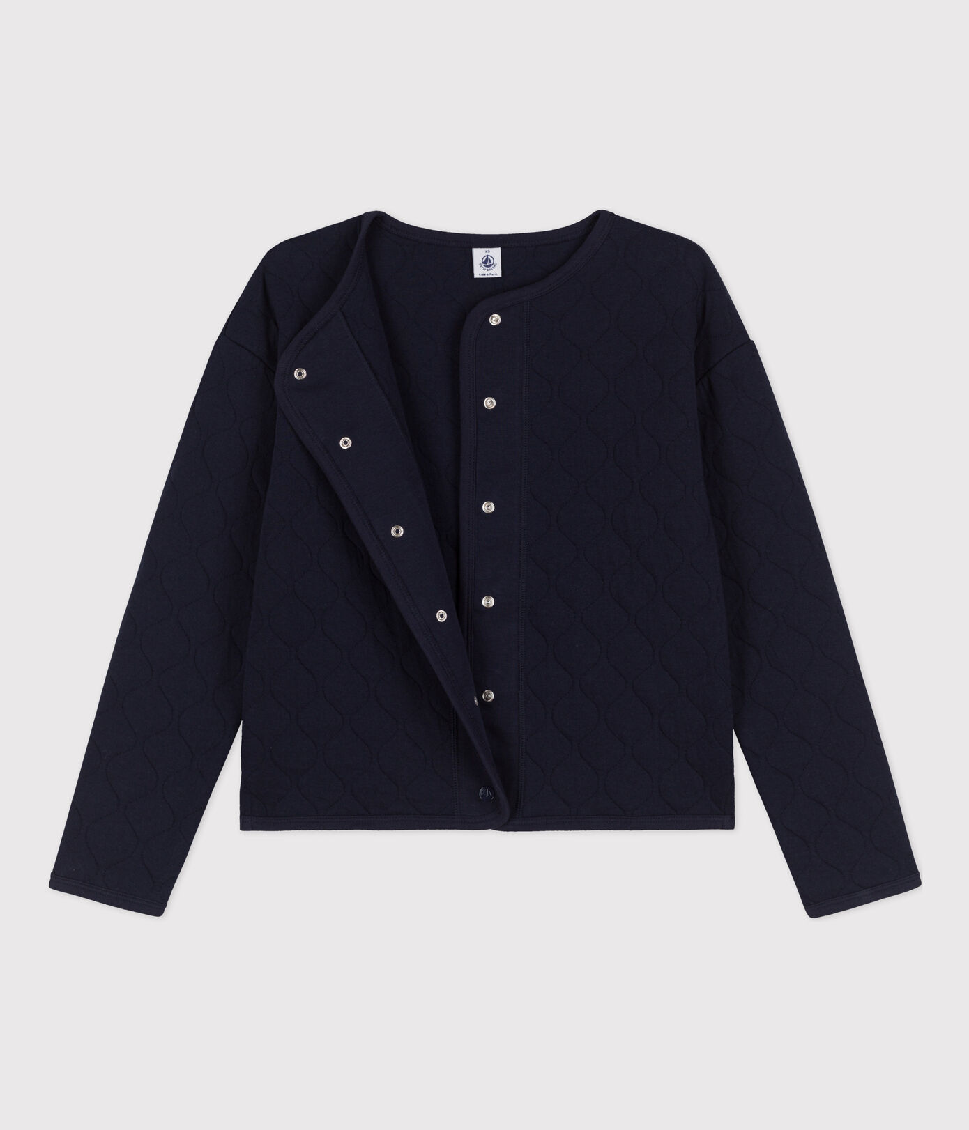 Cardigan en tubique matelassé Femme