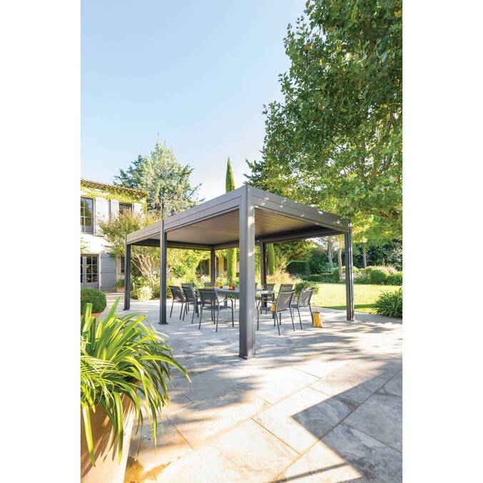 Pergola bioclimatique EVORA Graphite