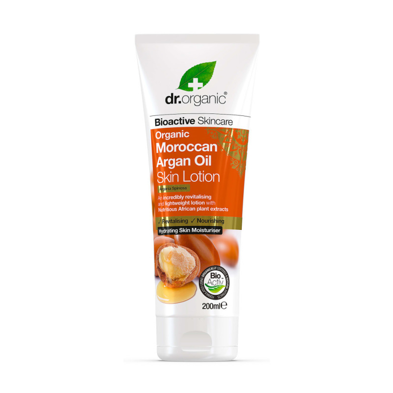 dr organic Skin Lotion Organic Moroccan Argan Oil 200ml