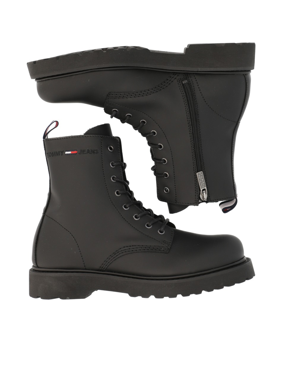 LEATHER LACE UP BOOT