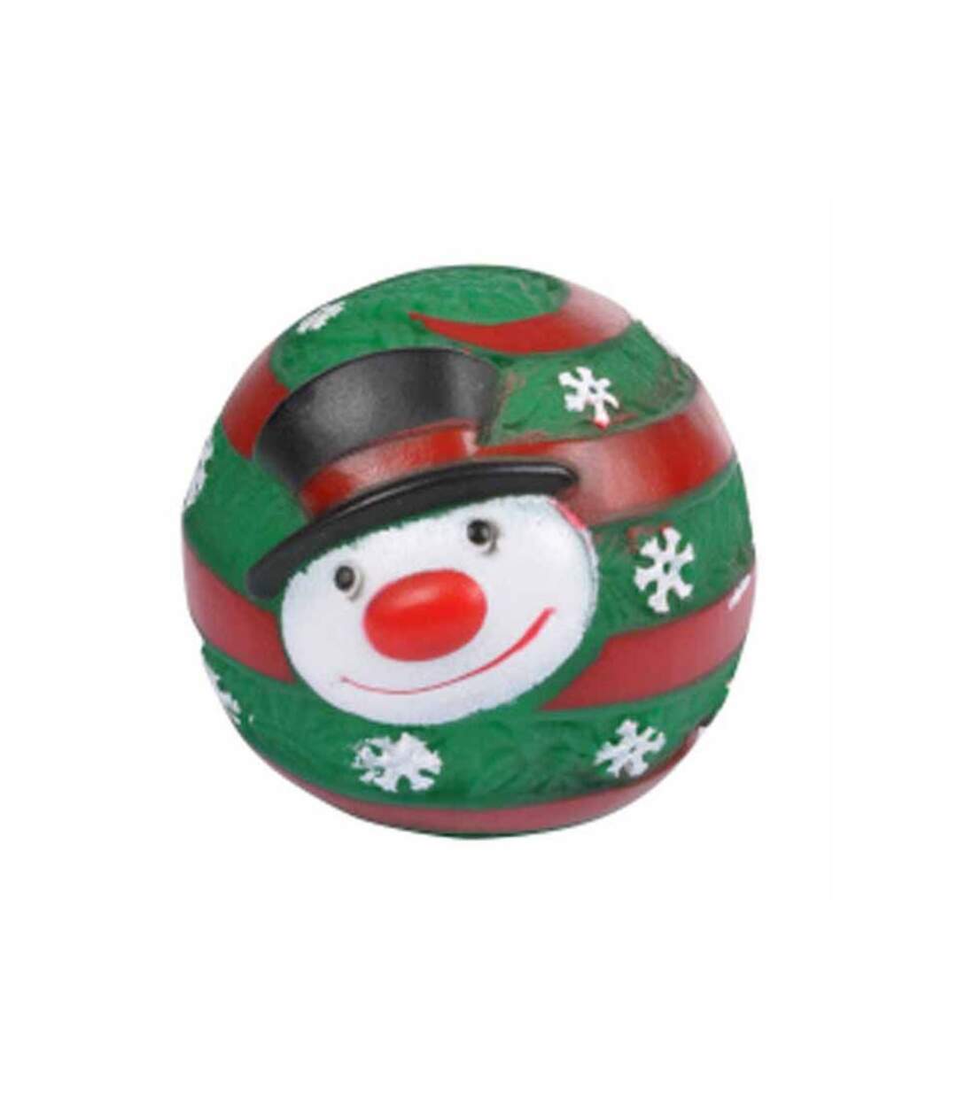 Paris Prix - Balle Pour Chien bonhomme De Neige 9cm Vert