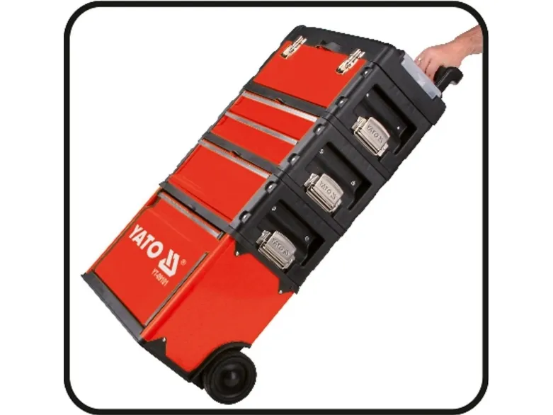 Yato YT-09101, Værktøjskiste, Metal, Sort, Rød, 45 kg, 520 mm, 320 mm