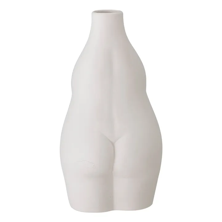 Bloomingville Vase Elora en grès | Blanc