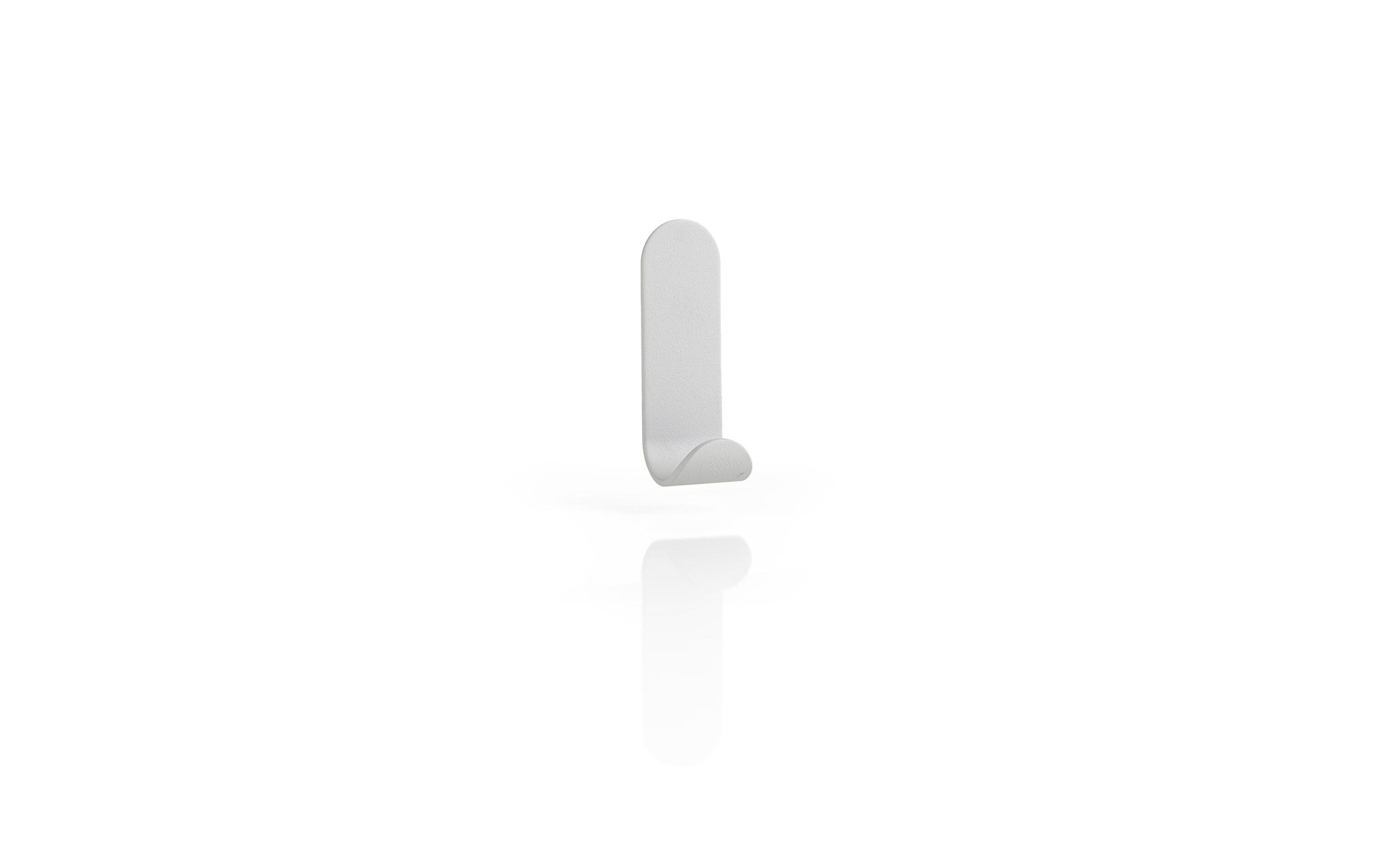 Wandhaken 7,5 cm, HellgrauWandhaken aus Edelstahl, Hellgrau