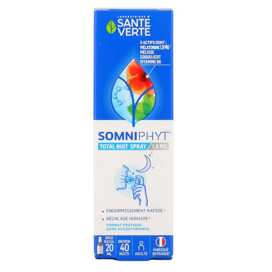 Somniphyt spray buccal 1,9mg mélatonine - Endormissement rapide