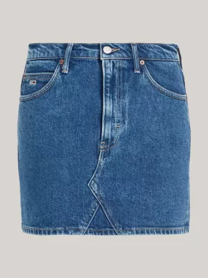 Minissaia jeans de cintura média Izzie