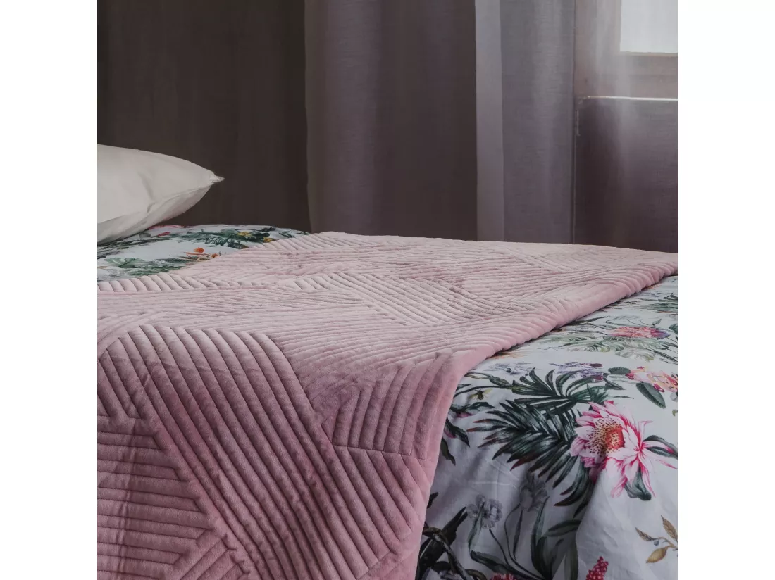 Jeté De Lit Minister rose pâle 240 x 260