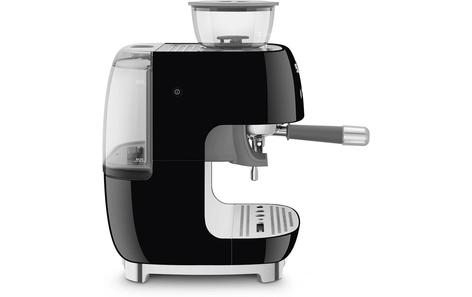 Siebträgermaschine 50's Style EGF03BLEU Schwarz<br>Espresso Kaffeemaschine