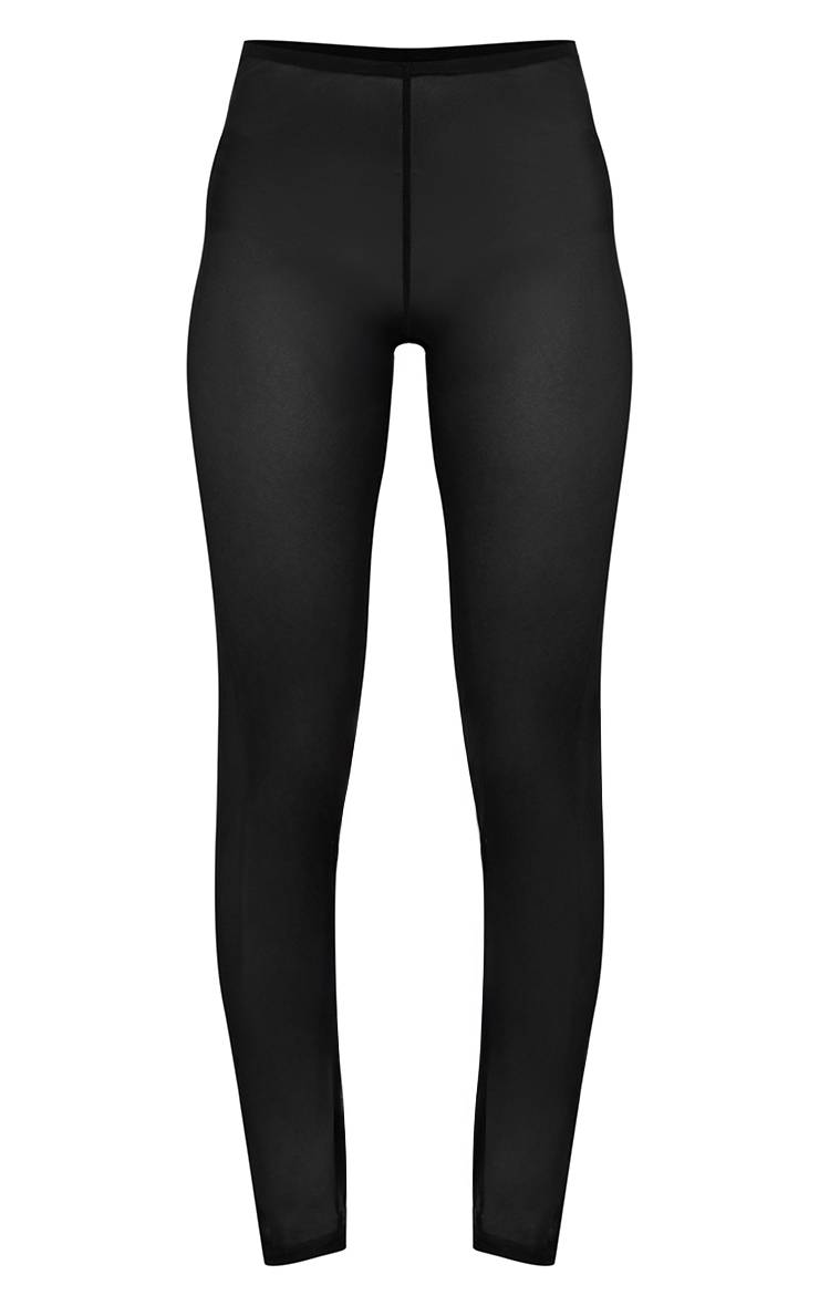 Noir Legging En Résille