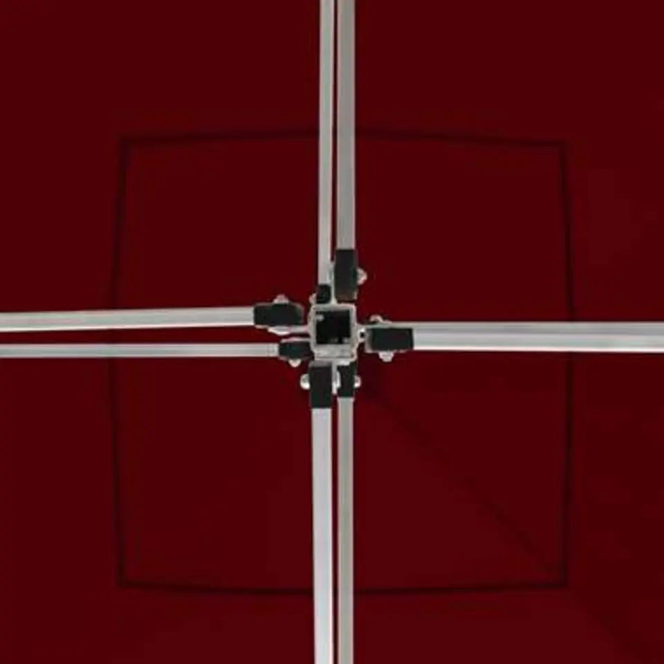 vidaXL - Partytent - Rood - Stof - 3 x 3 m