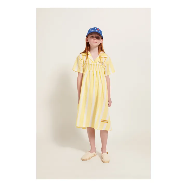 Weekend House Robe Rayure Coton Bio | Jaune