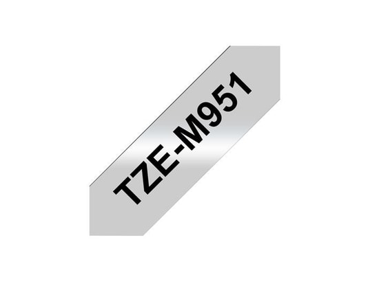 BROTHER - Cartouche toner P-TOUCH TZE-M951 noir sur silver-matt 24mm