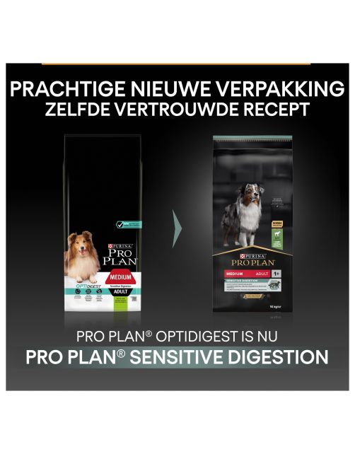 Pro Plan Dog Adult Medium Sensitive Digestion Lam - Hondenvoer