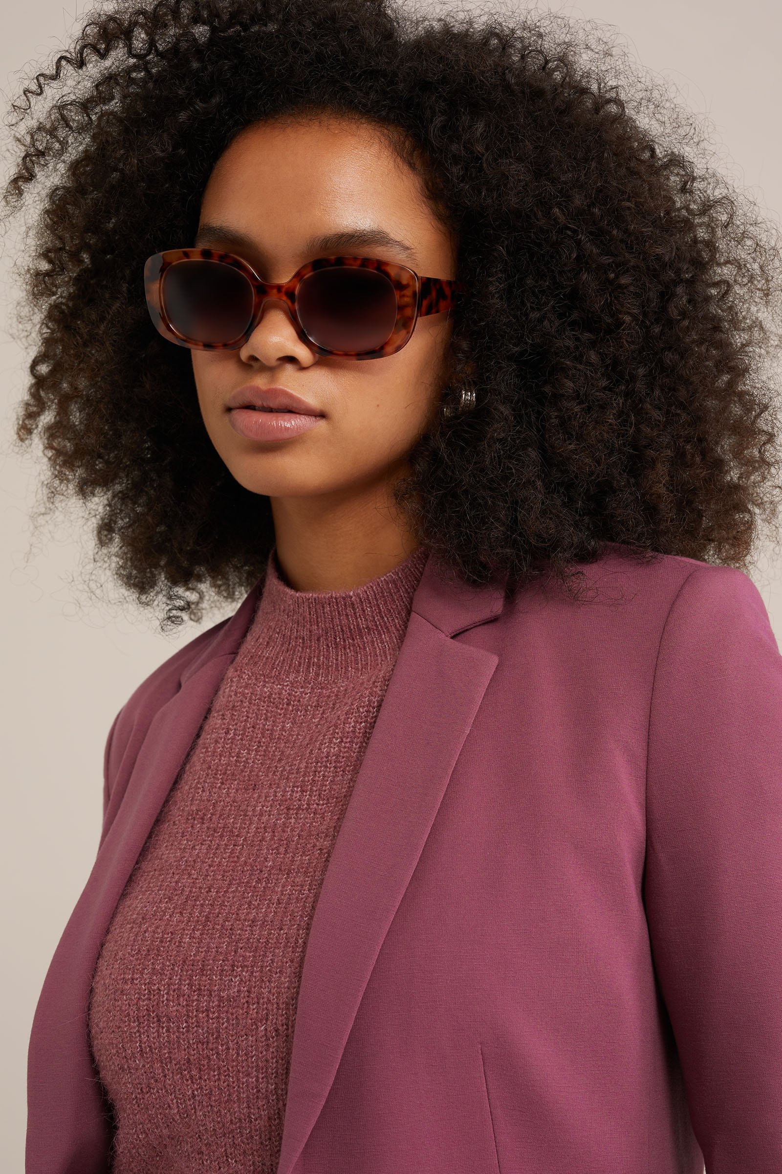 getailleerde jersey-stretch blazer WE Fashion Rose