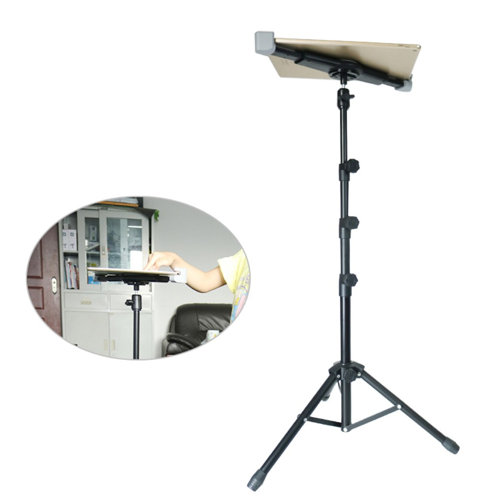 (150cm) 360° Universal Aluminium Tripod Stativ Halterung für Tablets   Aufbewahrungstasche (10-16.7