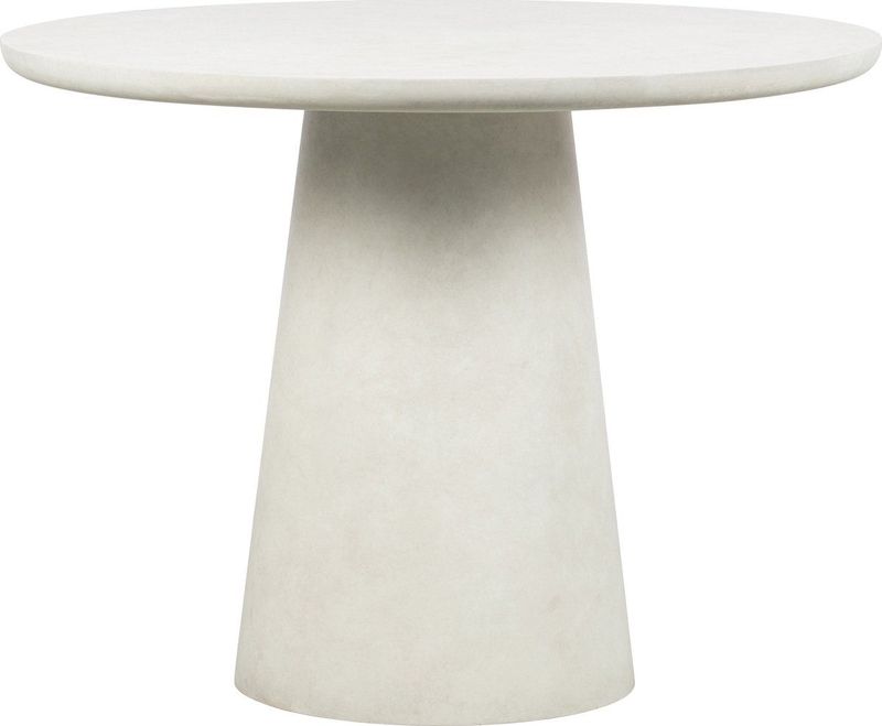 WOOOD Damon Ronde Eettafel - Fiber Clay - Wit - 76x100x10