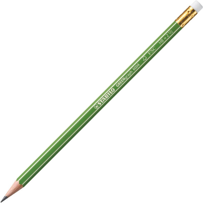 Crayon à papier bout gomme Stabilo Greengraph HB