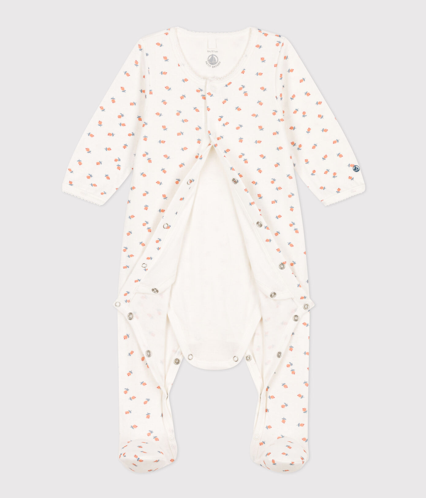 Bodyjama fleurs en tubique