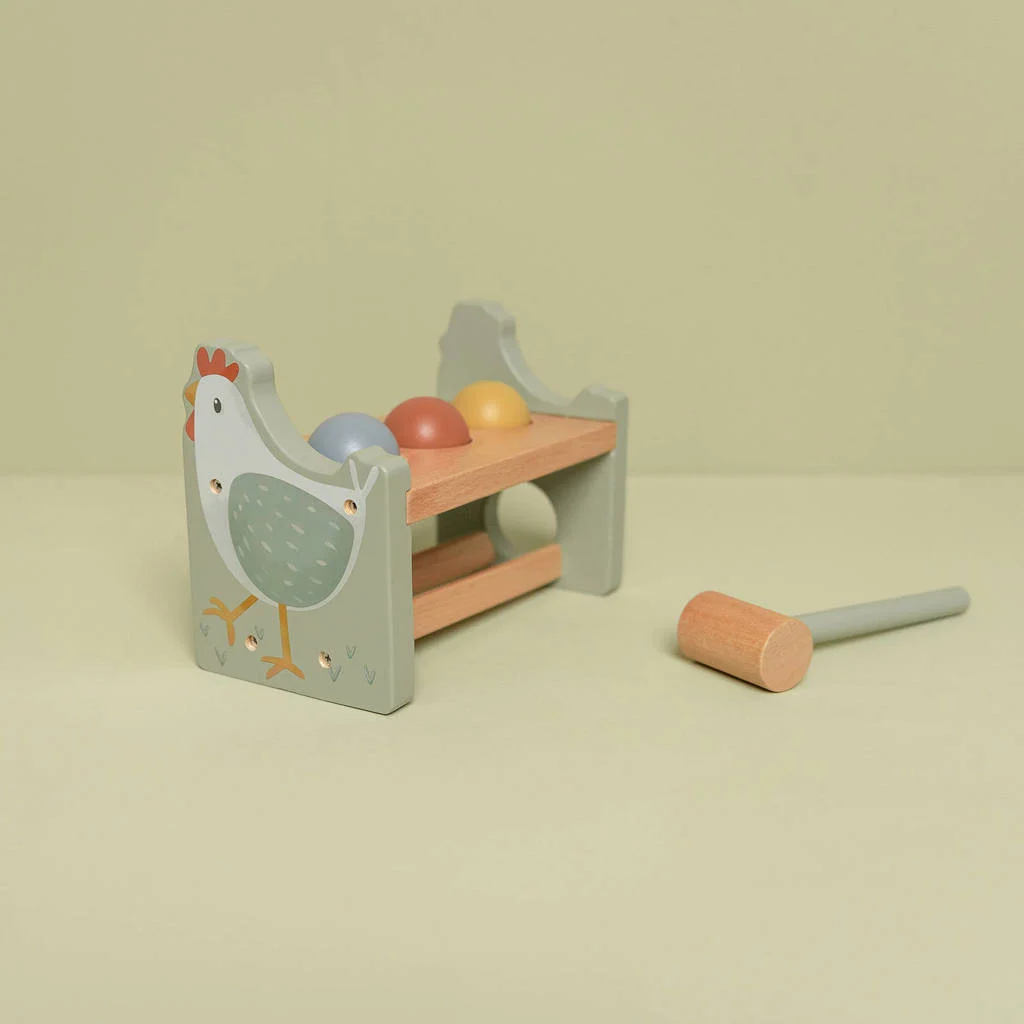 hamerbankje met ballen little farm