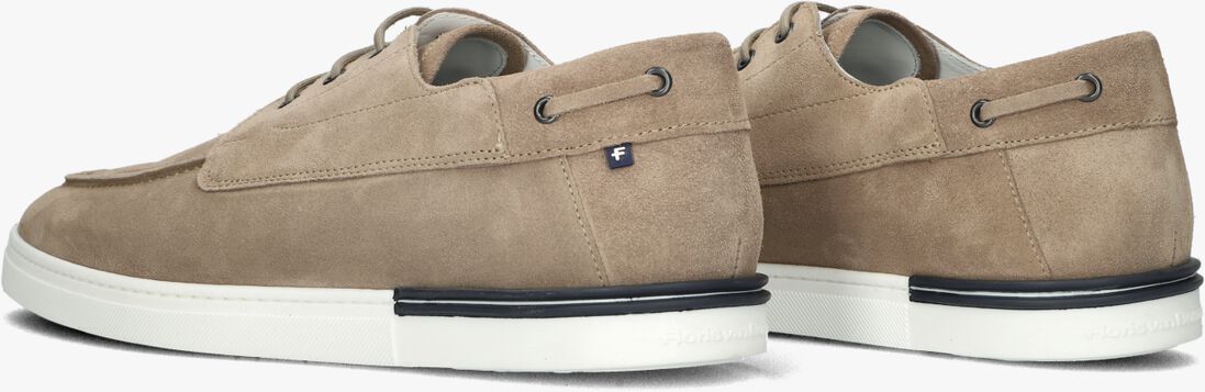 FLORIS VAN BOMMEL taupe floris van bommel veterschoenen sfm-30287