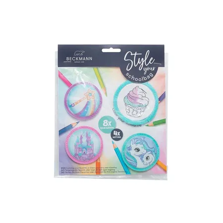 Beckmann Button Paket Style your Schoolbag - Mint