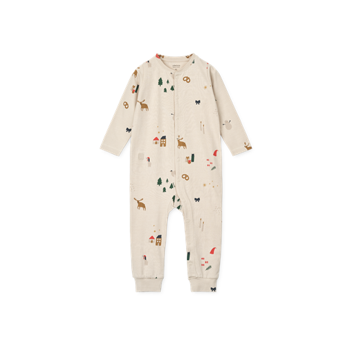 Liewood Birk Pyjamasdragt, Holiday/Sandy, 92 cm