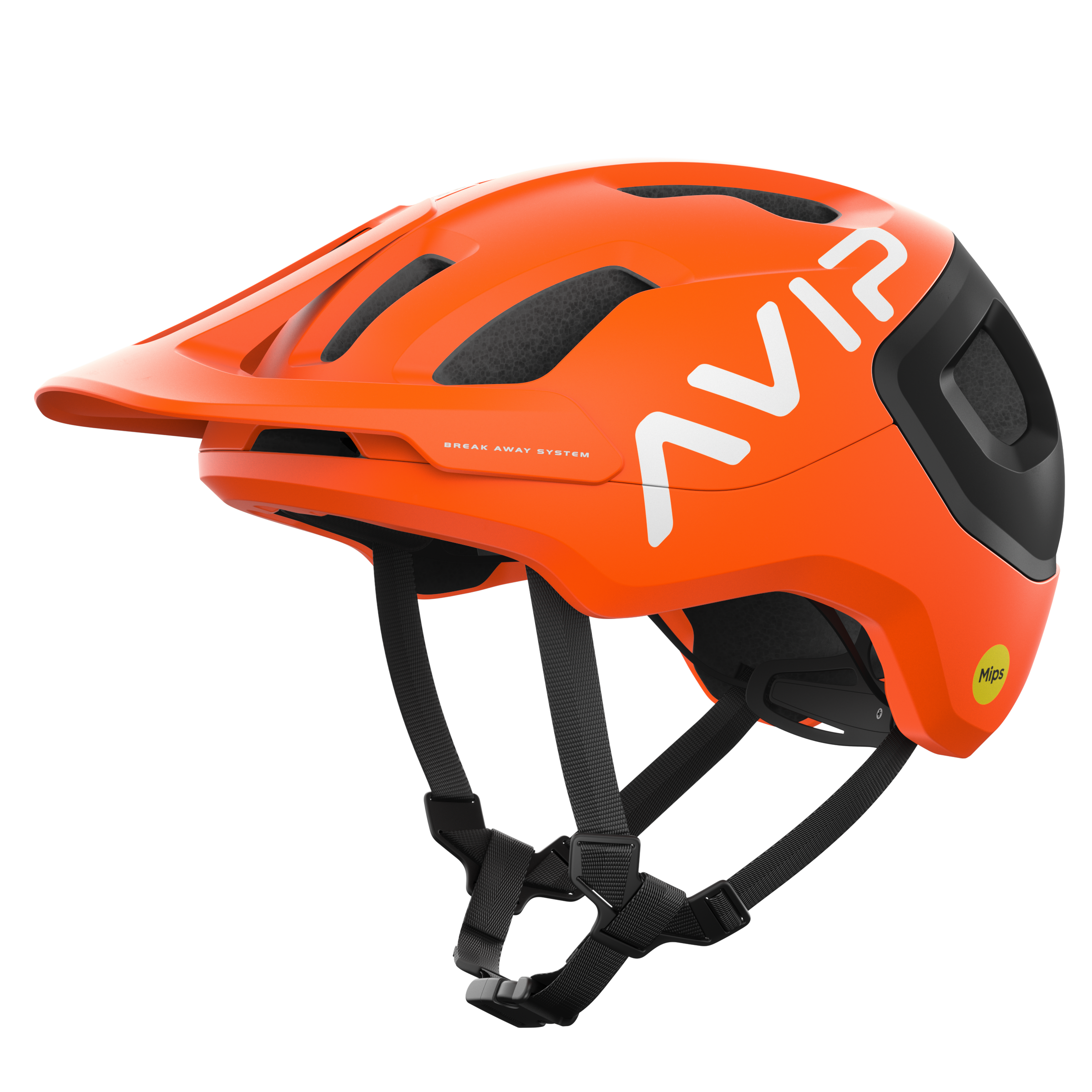 POC Axion MiPS Fluorescent Orange AVIP/Uranium Black Matt