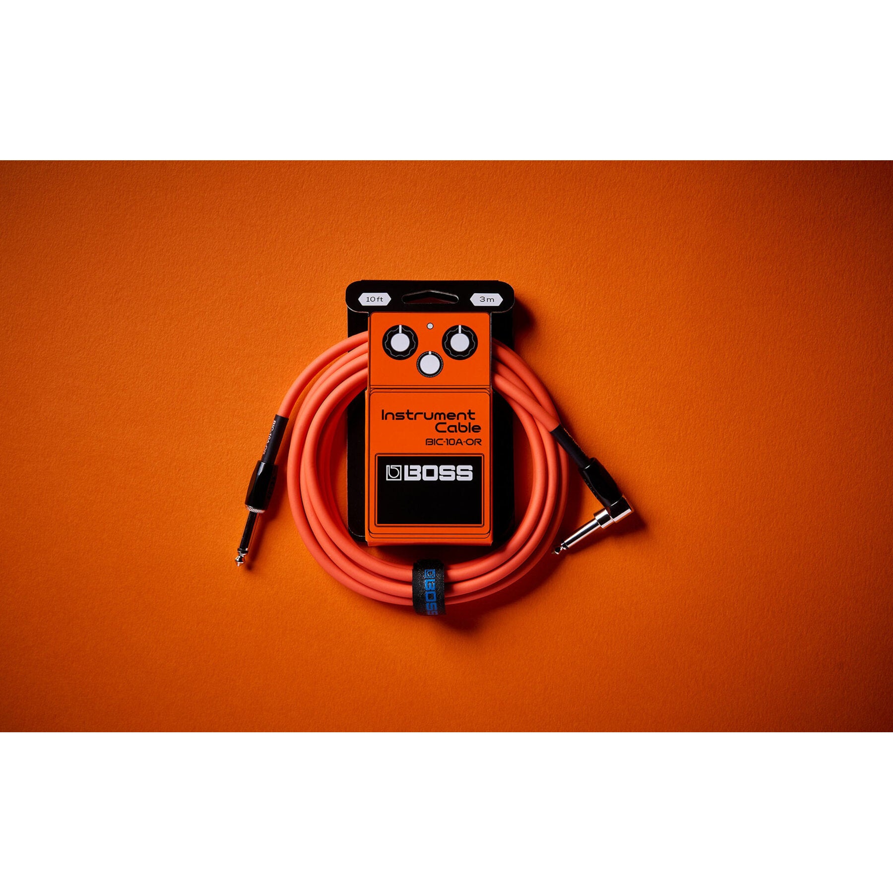 Boss BIC-10A Orange instrumentkabel 3m recht-haaks