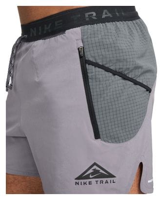 Short Nike Trail Second Sunrise 5in Gris Homme