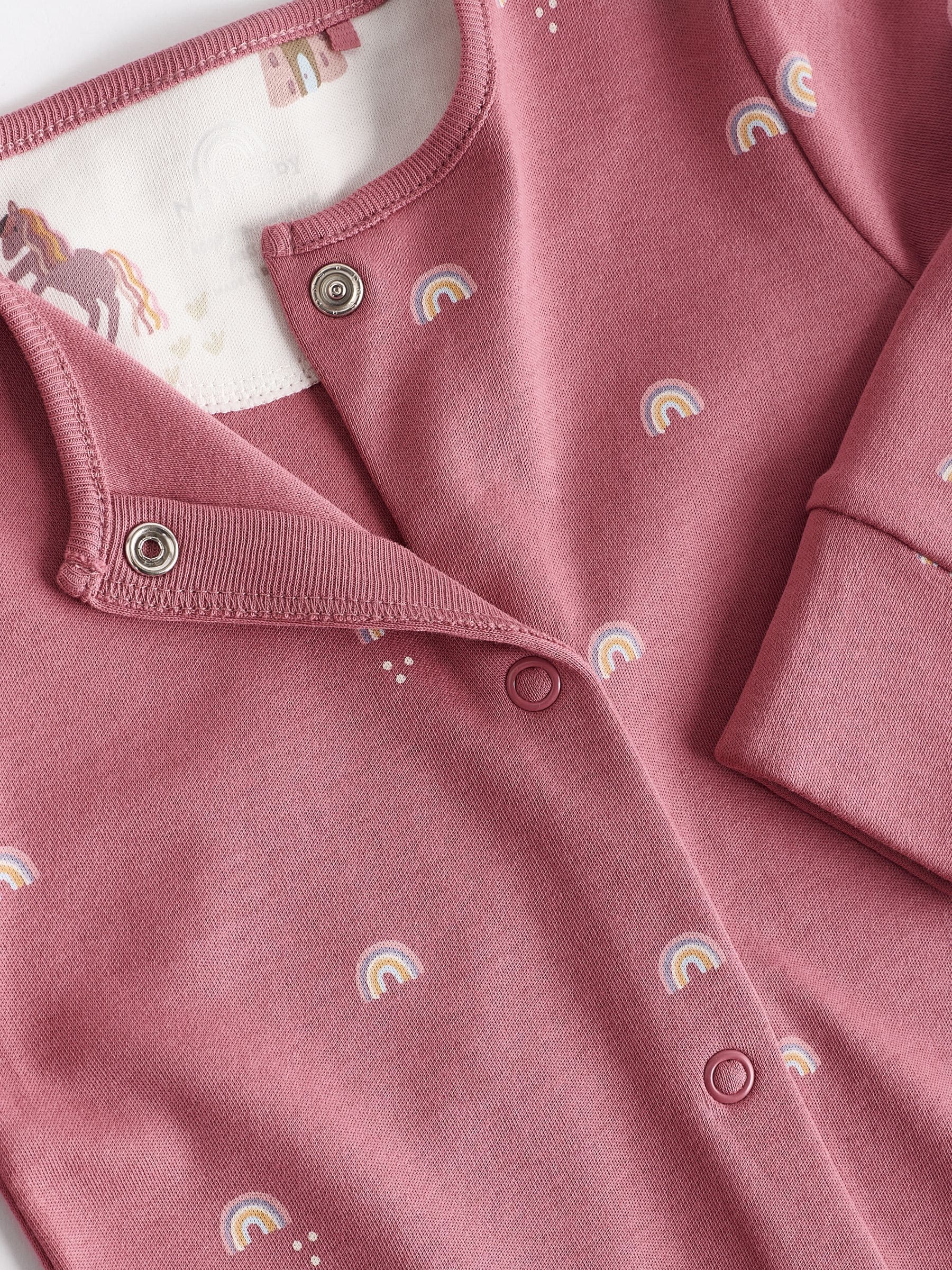 Pastel met tekenfiguurtjesprint - Set van 5 babypyjama's (0-2jr)