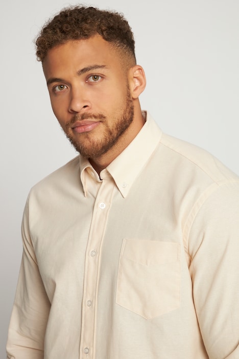 Hemd, Langarm, Buttondown Kragen, Oxford-Qualität, Modern Fit