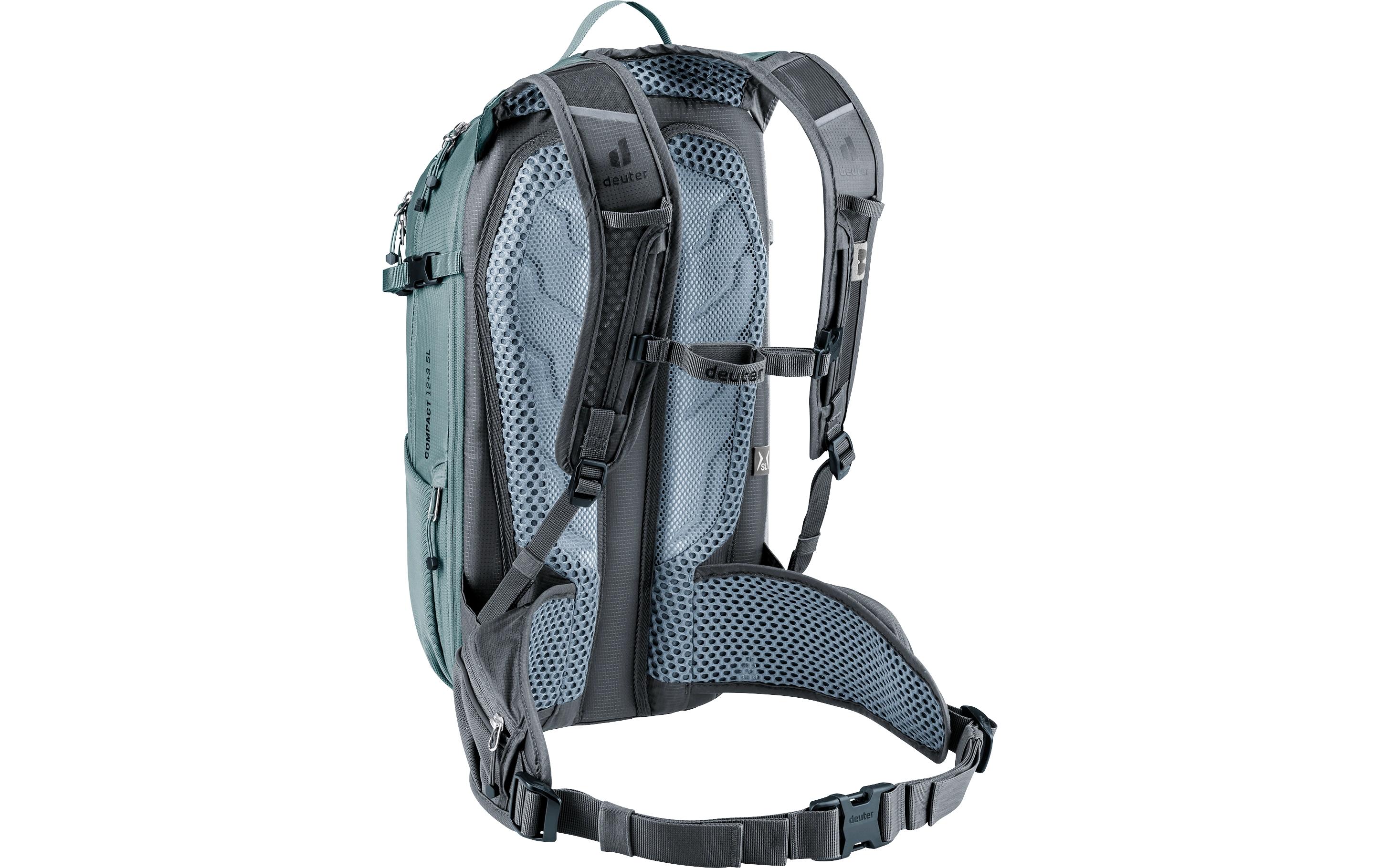 Rucksack Compact 12+3 SL Dunkelgrau/DunkelgrünMountainbike-Rucksack