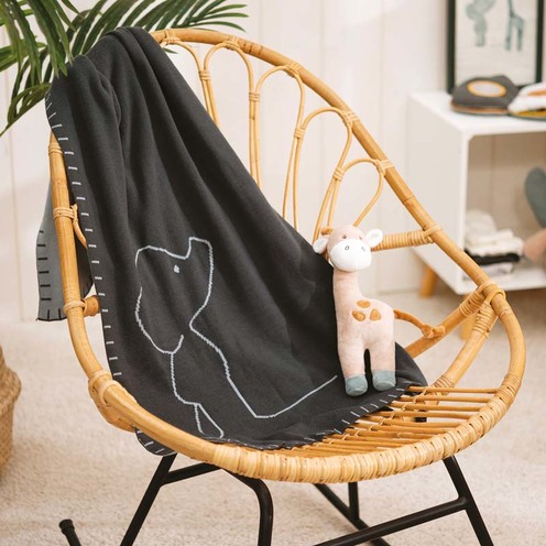 Couverture tricot 75x100 cm Axel & Luna - NATTOU