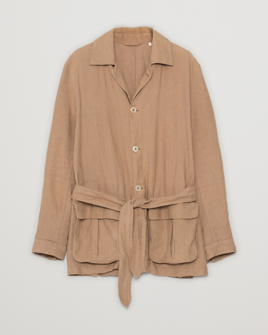 Stenströms Linen Utility Jacket Beige