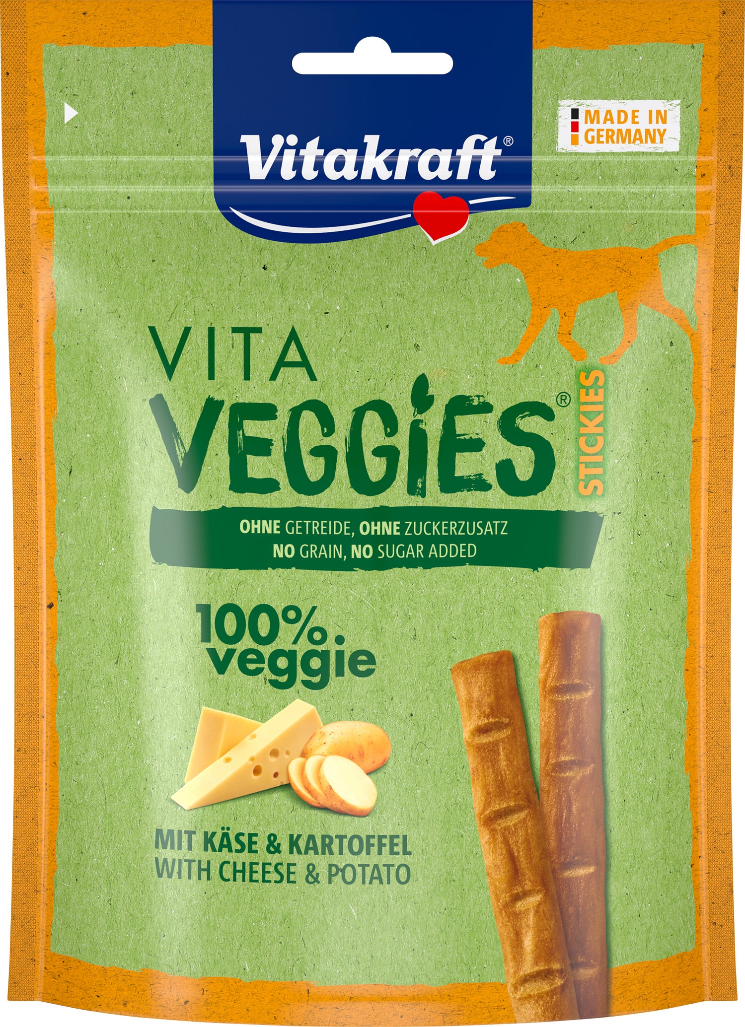 Vitakraft hondensnack sticks kaas en aardappel 80 g