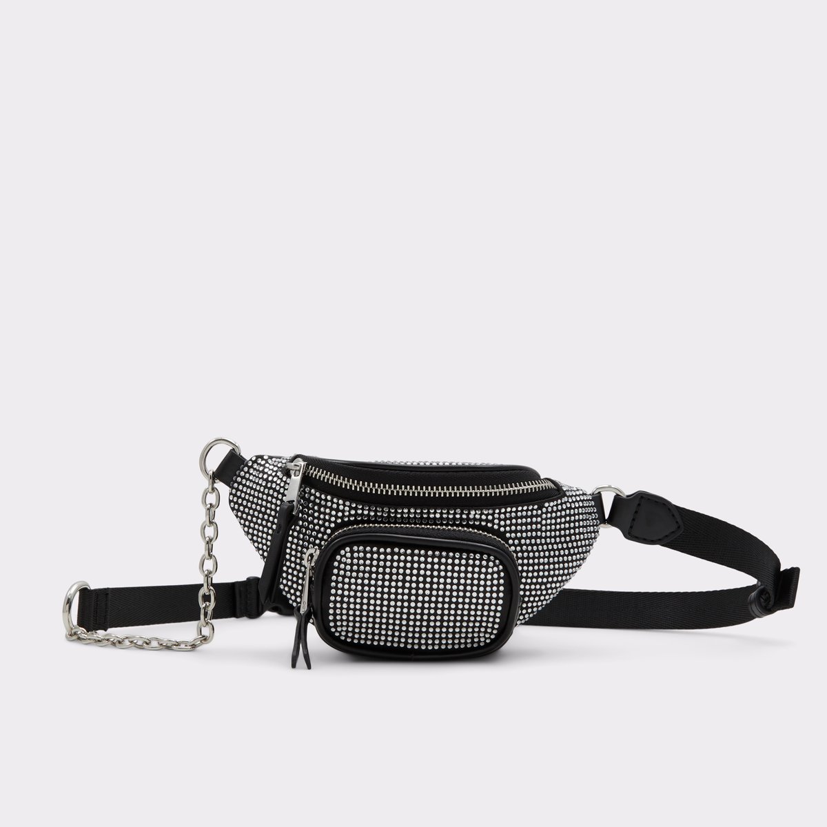 Jomaa Black-Silver Multi Women Backpacks & Fanny Packs
